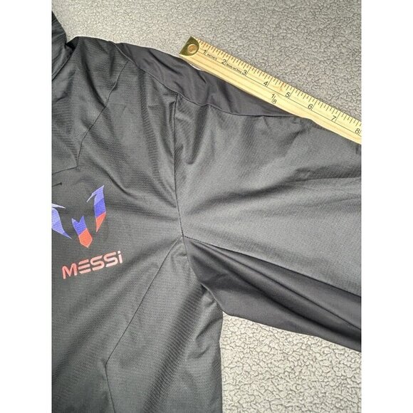 Adidas Jacket Mens Medium Black Lionel Messi Track Training Football Soccer - Picture 11 of 15